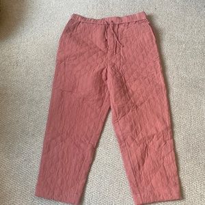 Never worn madewell quilted pants size large